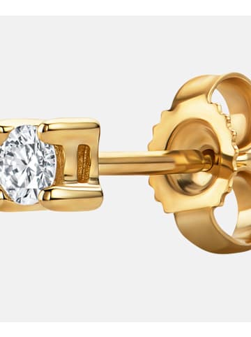 Diamant L'éternel Ohrringe aus 585 Gelbgold mit 0.15 Karat Diamant