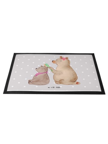 Mr. & Mrs. Panda Bodenvorleger Bär Kind ohne Spruch in Grau Pastell