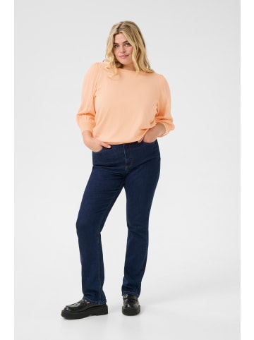 KAFFE curve Strickpullover KCloni in Peach Nectar