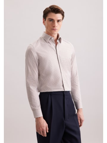 Seidensticker Business Hemd Slim in Braun