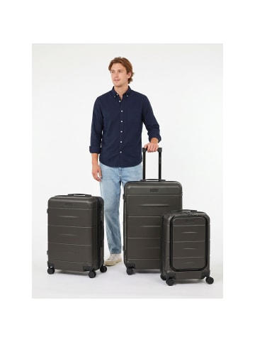 Police London 4 Rollen Kofferset 3-teilig mit Dehnfalte cool olive
