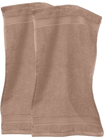 Erwin Müller Frottier Gästetuch 2er-Pack Friedrichshafen in sand