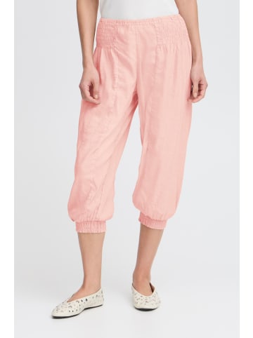 PULZ Jeans Leinenhose in Rosa