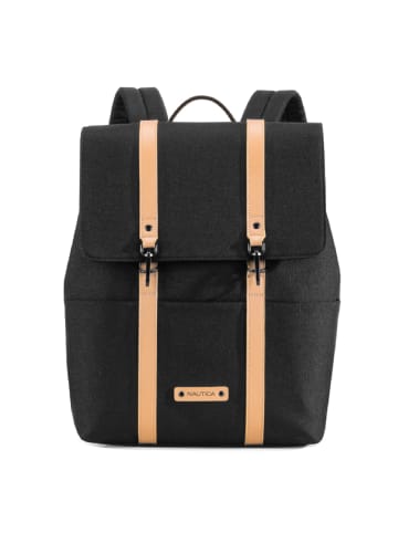 Nautica Tagesrucksack 10L klein Damen Herren Polyester 4 Farben in Schwarz