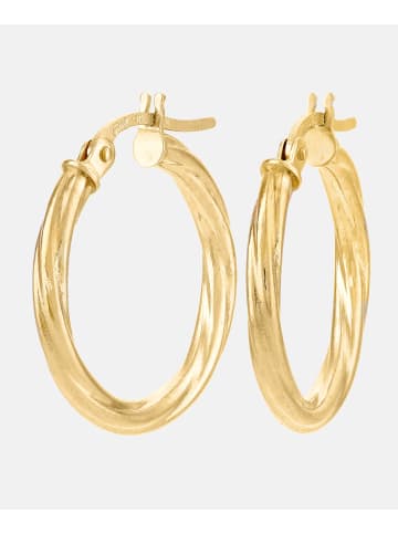 Vanlere Creolen aus 375 Gelbgold