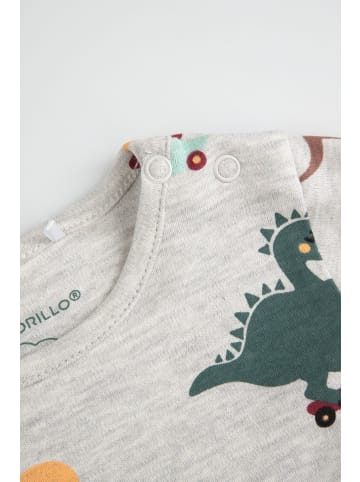 Coccodrillo Langarm-Body in grau