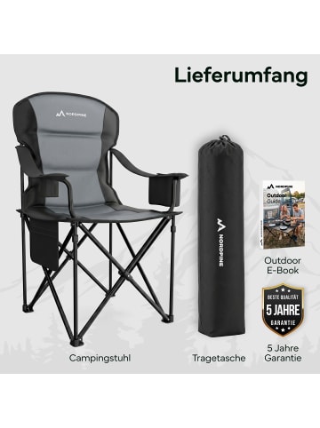 Neolymp Campingstuhl "CC210" in Schwarz, 101x63x103 cm