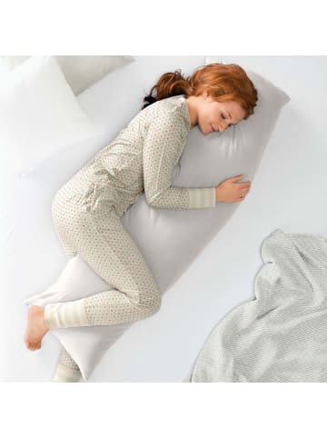 REDBEST Single-Jersey Seitenschläferkissenbezug San Francisco in silber