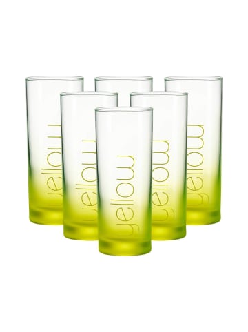 Ritzenhoff & Breker 6er Set Trinkgläser Favo in 360 ml in Gelb