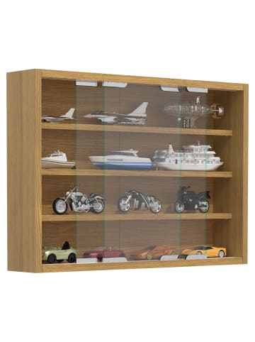 VCM  Hängevitrine Wandvitrine Sammel Deko Agisa M in Buche
