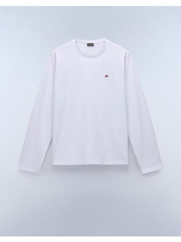 Napapijri Longsleeve "Salis Ls 1" in Weiß