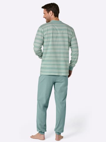 WITT WEIDEN Schlafanzug in salbei-zartmint-bedruckt
