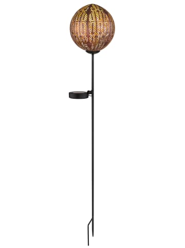 Globo lighting Solarleuchte "SOLARLEUCHTE METALL SCHWARZ, 1XLED" in black
