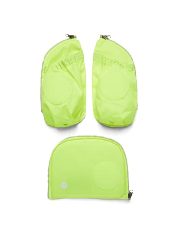 Ergobag Zubehör Pack/Cubo/Cubo Light/Wide Fluo LED - Seitentaschen Zip-Set 3tlg. in gelb