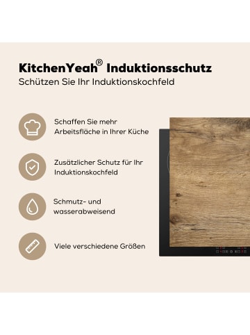 KitchenYeah Herdabdeckplatte Holzoptik