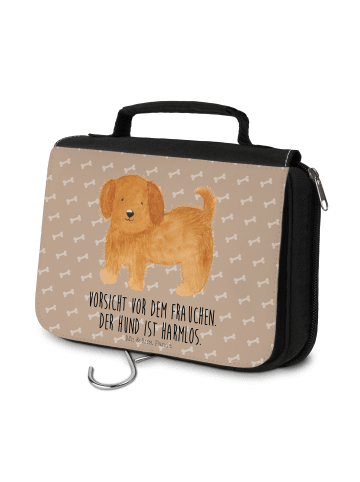 Mr. & Mrs. Panda Kulturtasche Hund Flauschig mit Spruch in Hundeglück