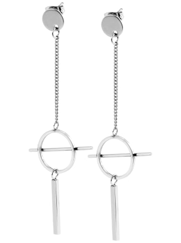 Adeliás Damen Ohrringe – Ohrstecker aus Edelstahl in silber