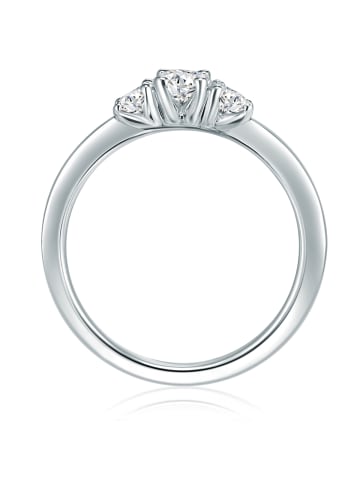 Trilani Ring aus Sterling Silber mit Zirkonia in silber