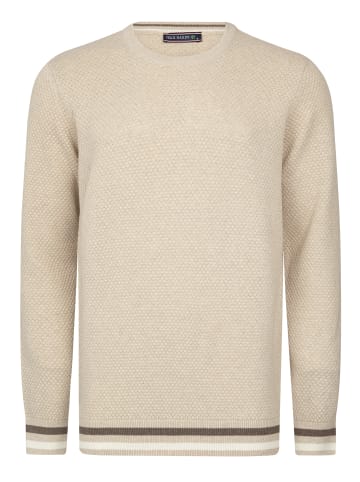 Felix Hardy Rundhals Baumwollpullover in Beige