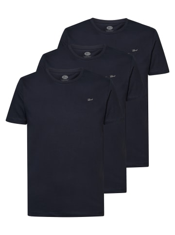 Petrol Industries 3-er Pack T-Shirt  in Blau