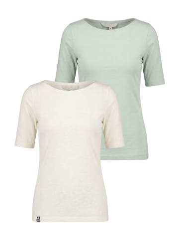 alife and kickin Kurzarmshirt HildeAK A in white / fresh mint