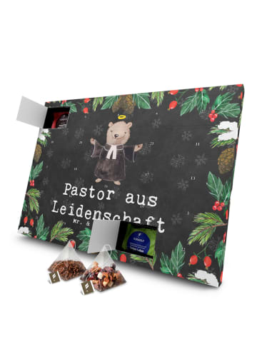 Mr. & Mrs. Panda Tee Advent Kalender Pastor Leidenschaft mit Spruch in Kreidetafel