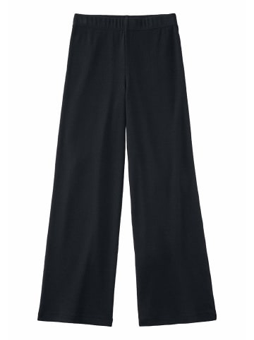 Hessnatur Hessnatur Rib Hose Relaxed aus Bio Baumwolle in schwarz