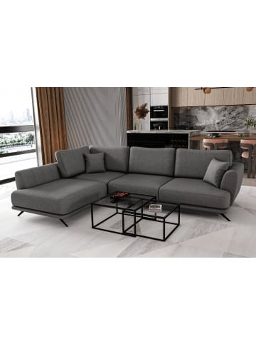 MF Design Lardo Recamiere Links in Charcoal -  (L) 191 x (B) 276 x (H) 90 cm