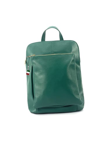 Florence Leder Cityrucksack Florence Rucksack grün ca. 30cm
