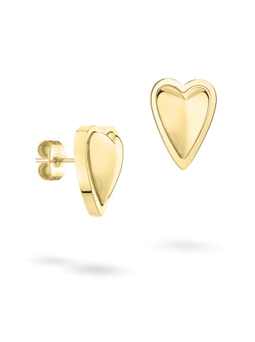 LIEBESKIND BERLIN Ohrstecker Metal Heart in gold