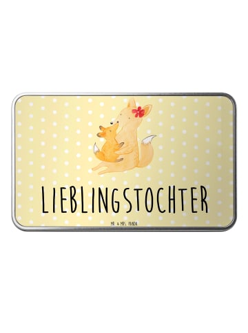 Mr. & Mrs. Panda Geschenkbox Fuchs Mama mit Spruch in Gelb Pastell