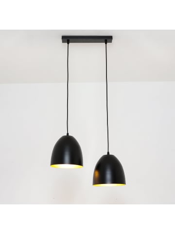 Licht-Erlebnisse Pendelleuchte (B)19 x (L)30 x (T)110 cm in Schwarz Gold