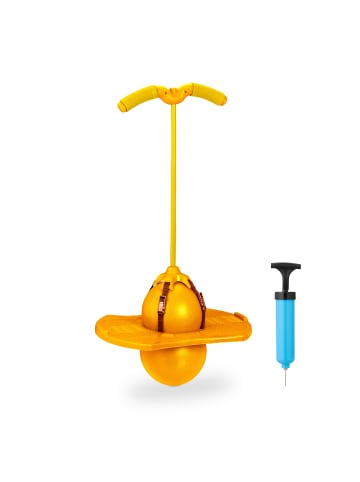 relaxdays Pogo Ball in Gelb - 100 kg