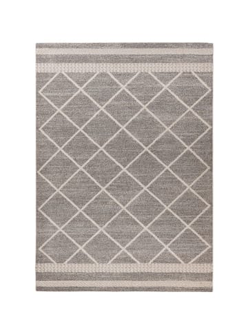 Kayoom Wohnzimmer Teppich – Kurzflorteppich Rhombus 225 in braun - beige - rechteckig