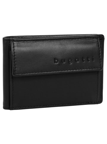 Bugatti Geldbörse SUPER SLIM RFID echt Leder in schwarz