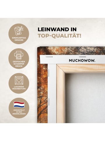 MuchoWow Leinwand bilder Waldweg (BxH)