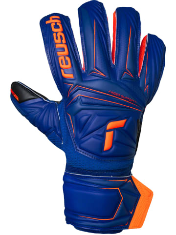 Reusch Torwarthandschuhe Attrakt Infinity Finger Support in 4127 sharp blu/shock orng/blck