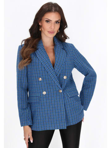 faina Women Jacket in blue multicolor