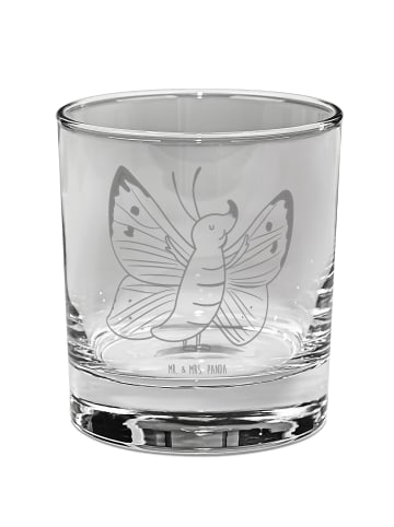 Mr. & Mrs. Panda Gin Glas Schmetterling Zitronenfalter ohne Spruch in Transparent