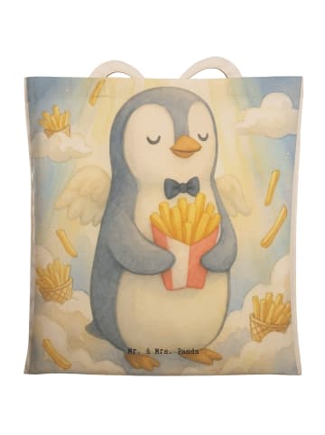 Mr. & Mrs. Panda Shopping Bag Pinguin Engel Pommes Design ohne S... in Weiß