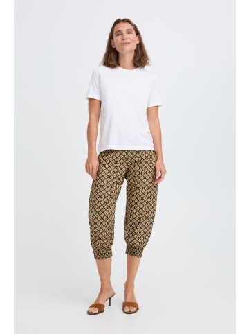 PULZ Jeans Pants Suiting PZJILL regular fit in Black Boho Border Print
