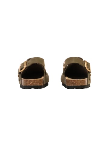 Divine Factory Kinder-Pantolette aus Leder Noga Boreali BS Edge Grün