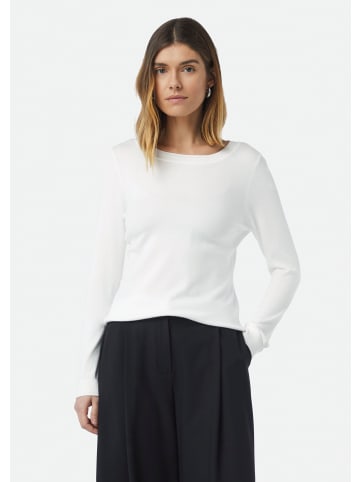 comma Strickpullover langarm in Weiß