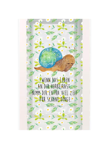 Mr. & Mrs. Panda Windlicht Schnecke Sir mit Spruch in Transparent
