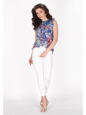 faina Women Top in blue multicolor