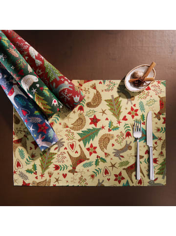 Erwin Müller Jacquard, Gobelin Tischset 2er-Pack in rot