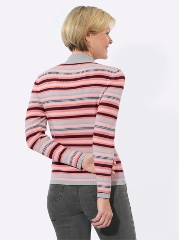 WITT WEIDEN Streifenpullover in rosenholz-burgund-geringelt