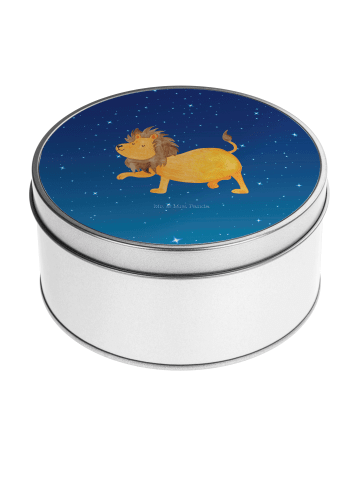 Mr. & Mrs. Panda Kaffeedose Sternzeichen Löwe ohne Spruch in Sternenhimmel Blau