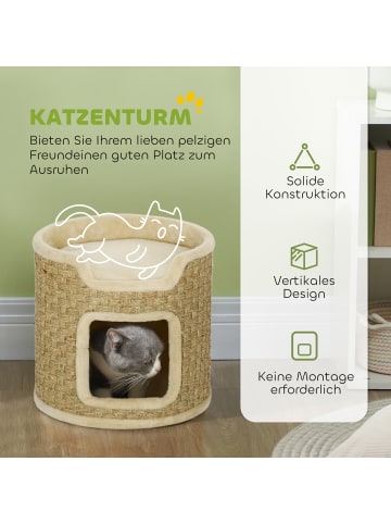 Pawhut Kratztonne Khaki Ø38 x 37H cm