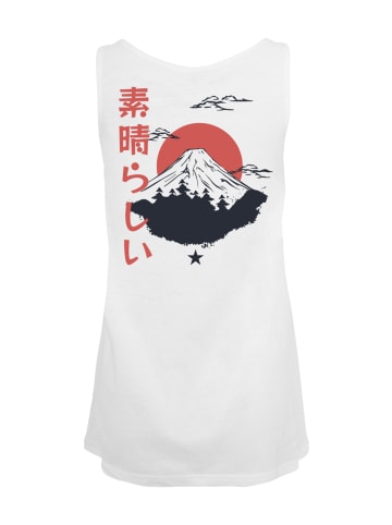 F4NT4STIC Ladies Tanktop Mount Fuji in weiß